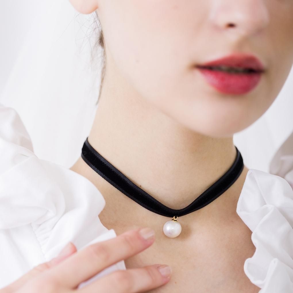 2024新商品 DORA CHOKER(ドーラチョーカー)(ブラック×オフ)orgablanca その他