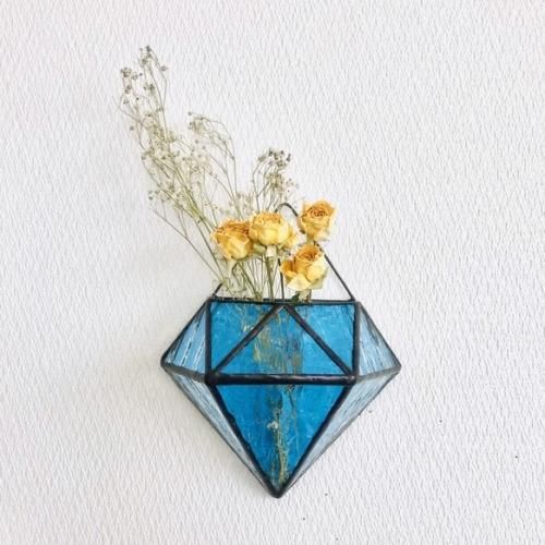 ステンドグラス 壁飾りハンドメイド 小さから