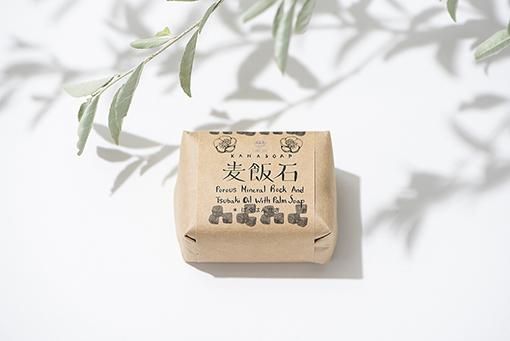 麦飯石　石鹸　サンプル 麦飯石せっけん（90g） - Natural Hand-made Soap かなせっけん