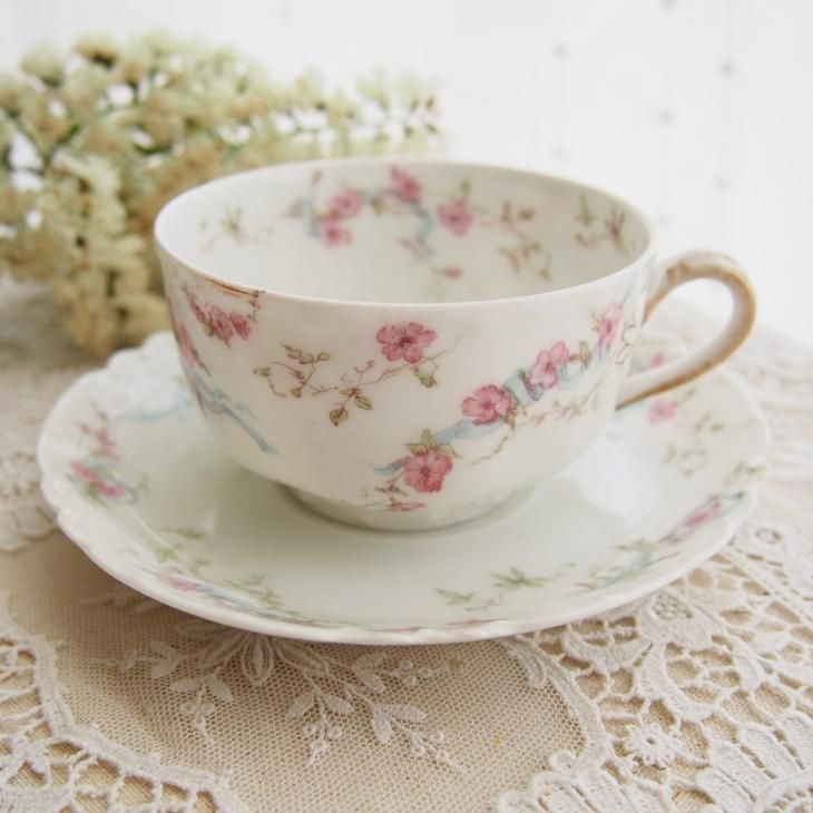 フランス Limoges Haviland リモージュ アビランド ブルーリボン フランス Limoges Haviland リモージュ アビランド ブルーリボン