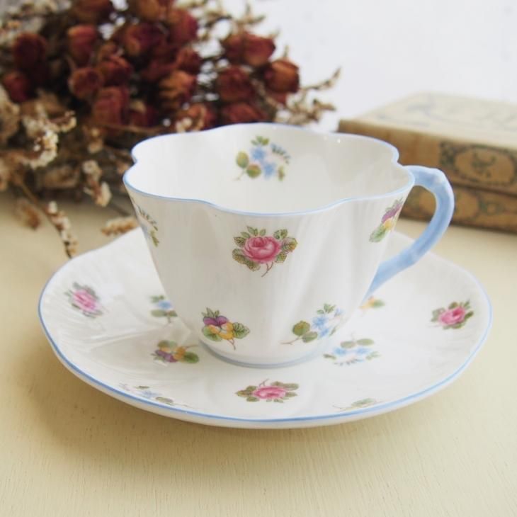 シェリー パンジー カップ＆ソーサー