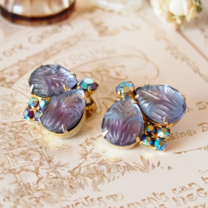 VOGUEBIJOUX ヴォーグビジュ ヴィンテージ イヤリング ゴールド