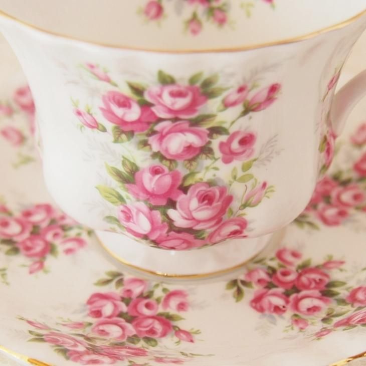 イギリス Royal Albert ロイヤルアルバート ピンクローズ 薔薇