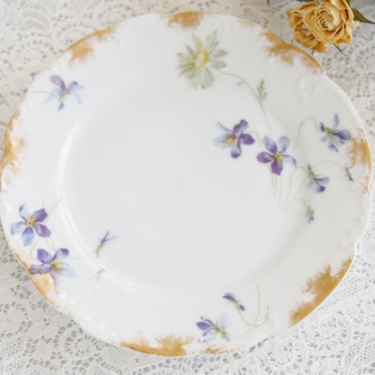 フランス Limoges Haviland リモージュ アビランド スミレ模様 フランス Limoges Haviland リモージュ アビランド スミレ模様