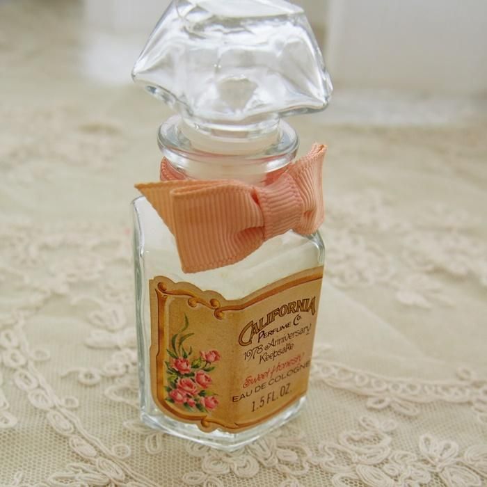 AVON California Perfume Co ピンクローズ コロン 香水ボトル 箱