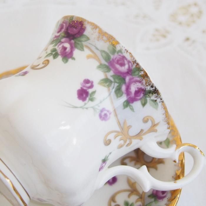 イギリス Royal Albert ロイヤルアルバート パープルローズ 薔薇