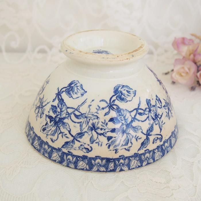 ジアン　アンティークカフェオレボウル Gien ジアン 白 カフェオレ ボウル φ15.5cm フランス アンティーク