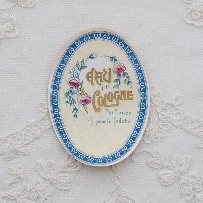 フランスアンティークの刺繍ラベルのサンプル フランスアンティークの刺繍ラベルのサンプル