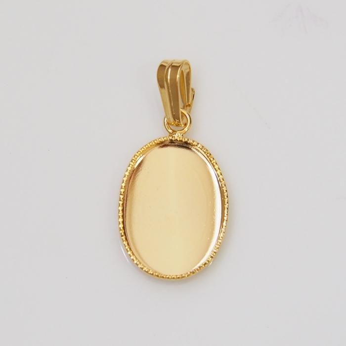 ブルーカメオ　ペンダントトップ　バチカン枠GOLD [最終お値下げです] ブルーカメオ ペンダントトップ バチカン枠GOLD [最終お値下げ