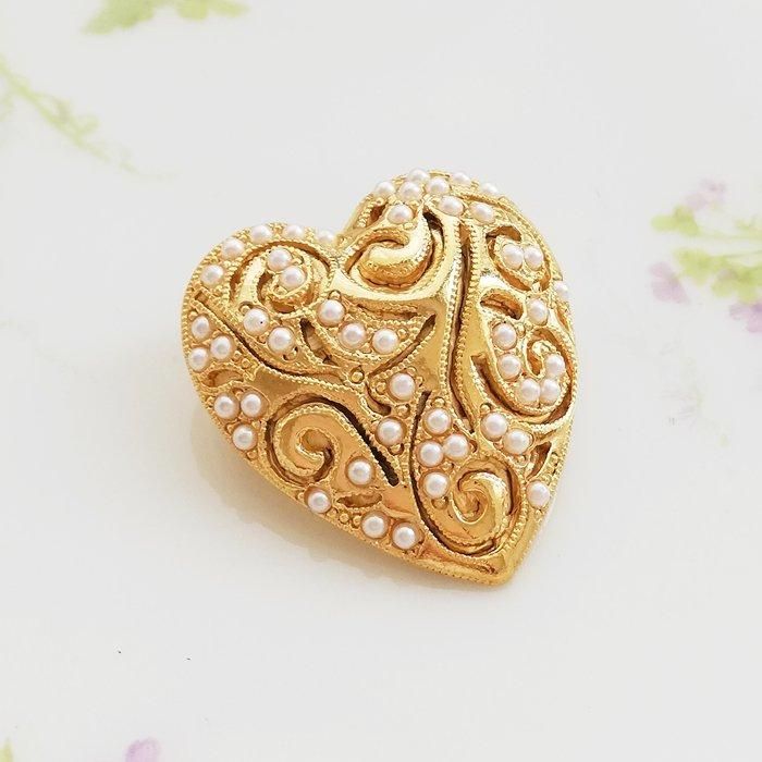 Vtg Sphinx Pin Brooch Gold Tone French Jet Rhinestone
