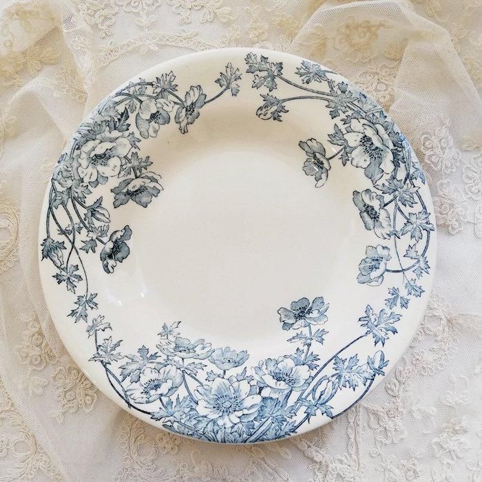 フランス GIEN ANEMONES ジアン アネモネ スーププレート 深皿 A