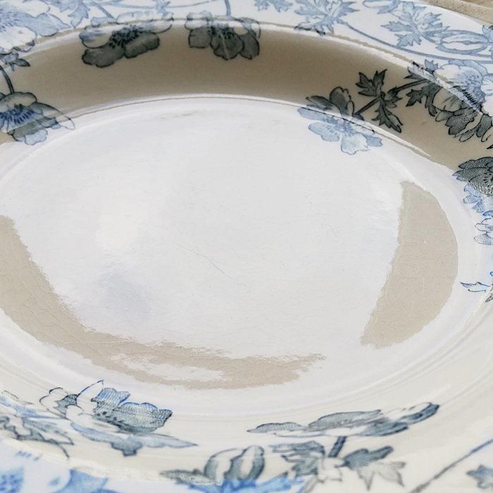 フランス GIEN ANEMONES ジアン アネモネ スーププレート 深皿 A