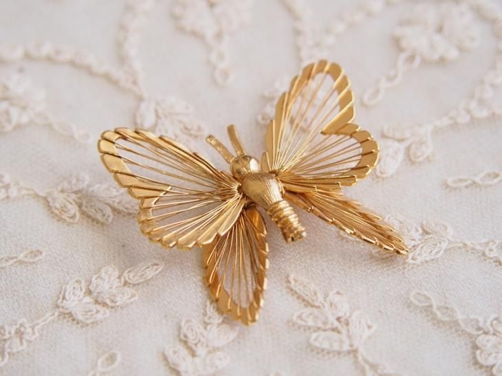 ヴィンテージ MONET バタフライ ブローチBUTTERFLY BROOCH