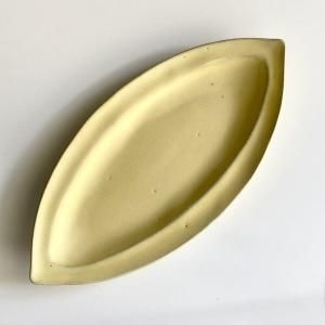 わかさま陶芸】益子焼 ／レモンのお皿（中） - ecila design