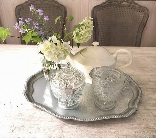 大正浪漫風 アンティーク テーブルランプ 花柄 球体硝子