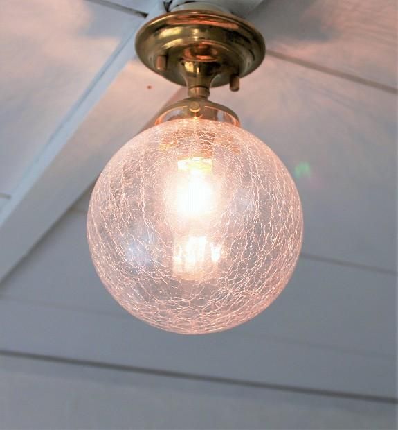 Pottery Barn ガラス/天井照明　① Pottery Barn ガラス/天井照明 ①