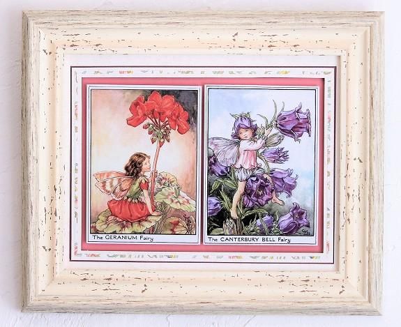 鏡 壁飾り シャビーアイアン フラワー