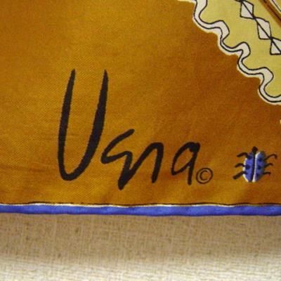  Vera Neumann  Vintage Silk Scarf<BR>-Art Deco Suns Lucky Ladybird 1960s 2