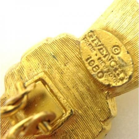 GIVENCHY Vintage Earrings<BR> Ribbon Rhinestone 1980 3