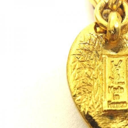 Yves Saint Laurent Vintage Earrings Pendant Yellow Rhinestone 3