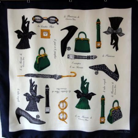 Vintage Christian Dior Scarf<BR>Bag,Shoes,Umbrella,etc