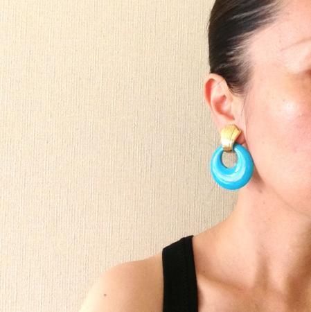kenneth Jay Lane Vintage Earrings Five Color Set 4