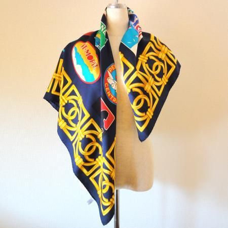 CHANEL Vintage Scarf<br/>Bon Voyage 3