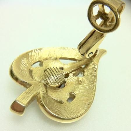 Trifari Vintage Earrings <br/>Apple Heart circa 1954 3