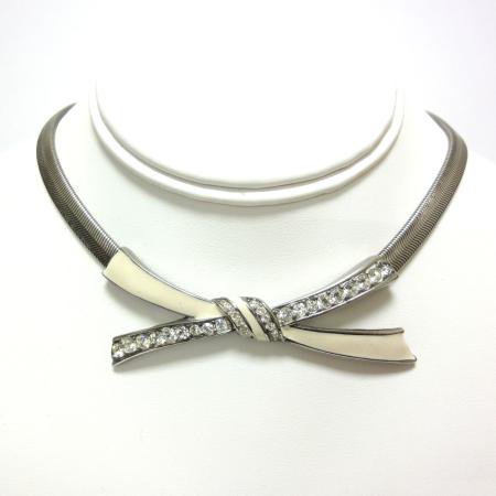 Givenchy Choker Necklace<br/>Enamel and Rhinestone<br/>1950s~1960s 3