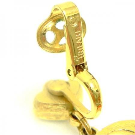 Trifari Vintage Pendant Clip Earrings<BR> Egyptian Revival 'Alfred Philippe' 1955s-60s 3