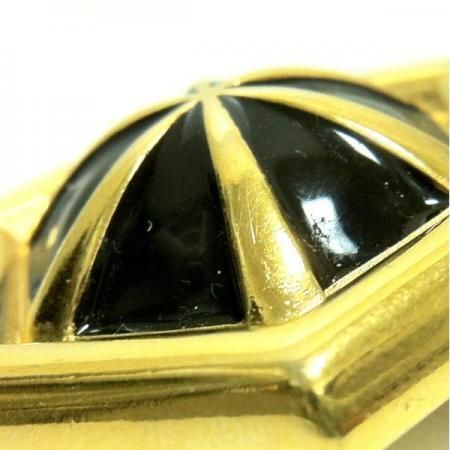 Nina Ricci Vintage Earrings<br/>Bkack Enamel 2