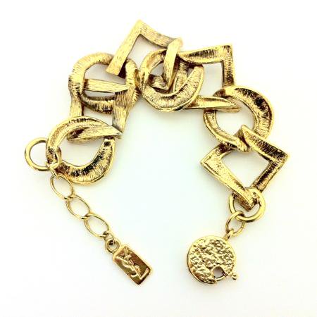 Yves Saint Laurent Vintage Bracelet  <br/>Chunky Gold Tone
