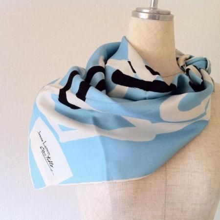 Lanvin Vintage Scarf  Signed CASTILLO 1950s 2