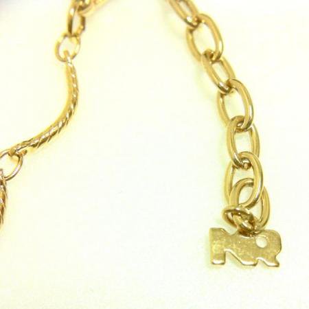 Nina Ricci Vintage Dangle Necklace<br/>ButterflyFlower with Rhinstones 3