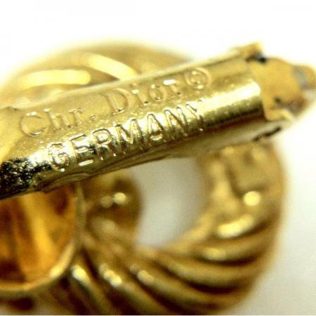Christian Dior Vintage Earrings<BR>Gold Tone 3