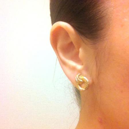 Christian Dior Vintage Earrings<BR>Gold Tone 4