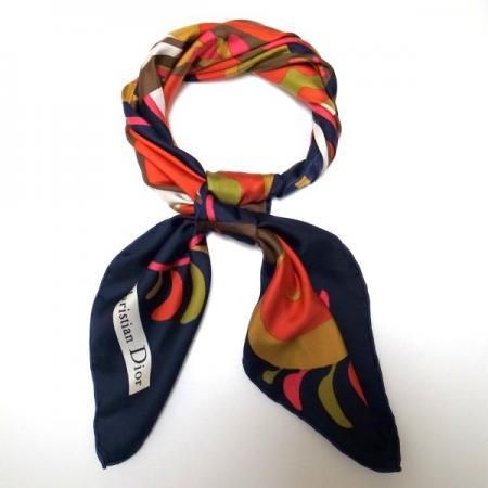 Christian Dior Vintage Scarf <br/> Psychedelia 1960's~70's 3