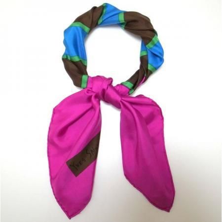 Yves Saint Laurent Vintage Scarf <br/> Diagonal stripes 1960's 4