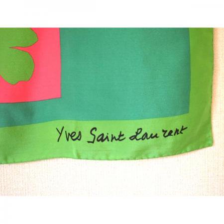 Yves Saint Laurent Vintage Scarf <br/>Le Printemps signature 4