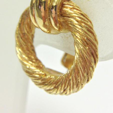 Christian Dior Vintage Earrings <br/>Gold Tone 2