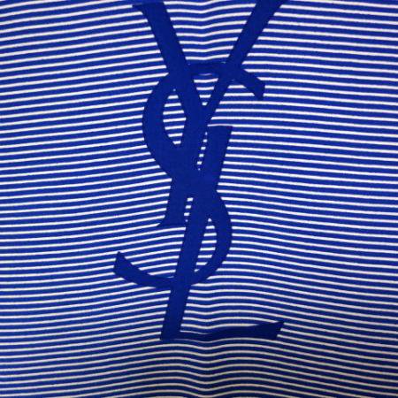 Yves Saint Laurent Vintage Scarf<br/>- Blue Stripe 2