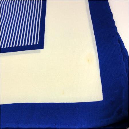 Yves Saint Laurent Vintage Scarf<br/>- Blue Stripe 4