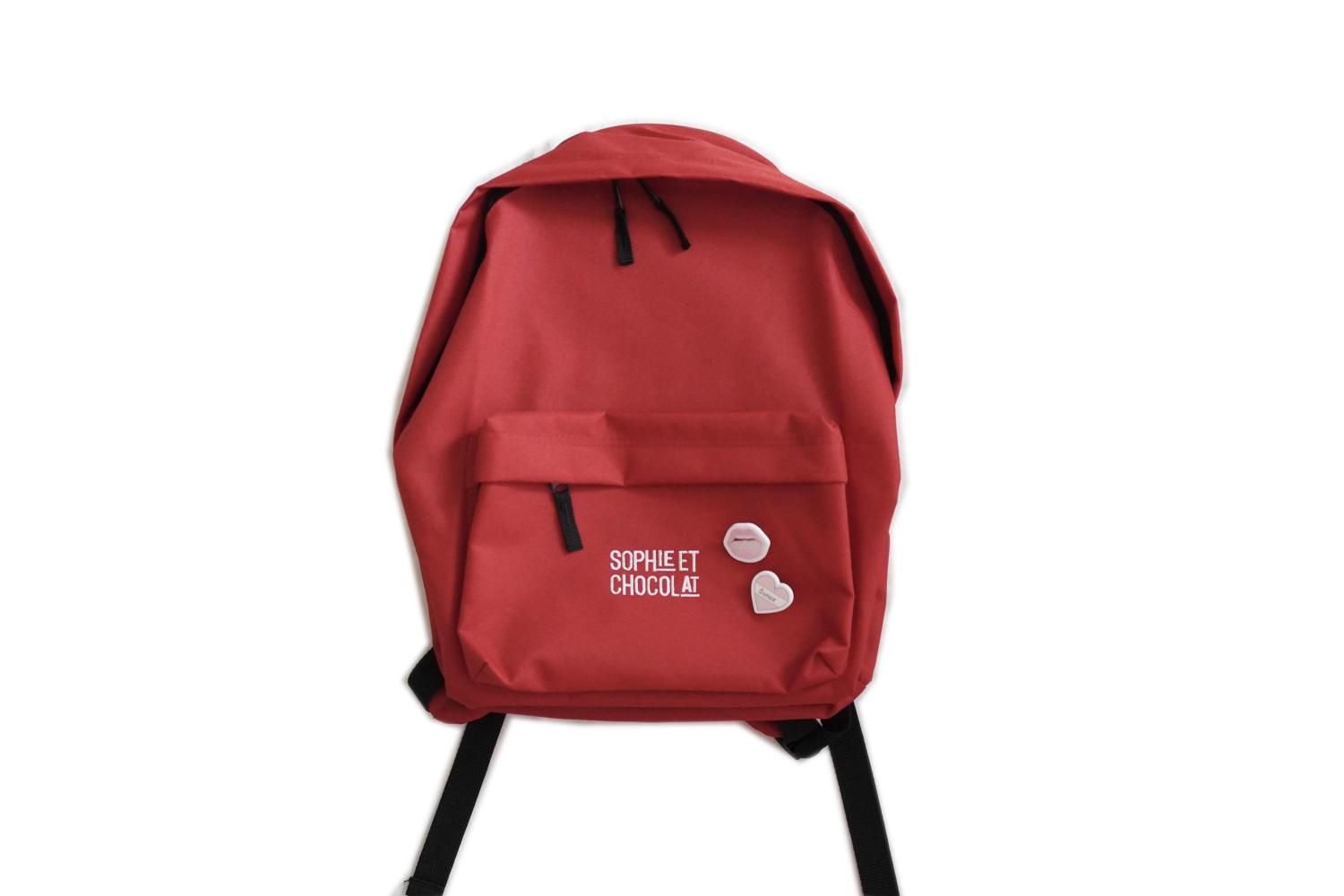 【信頼】 - BACKPACK/RED Shopping エ ソフィー Chocolat et Sophie - バッグ