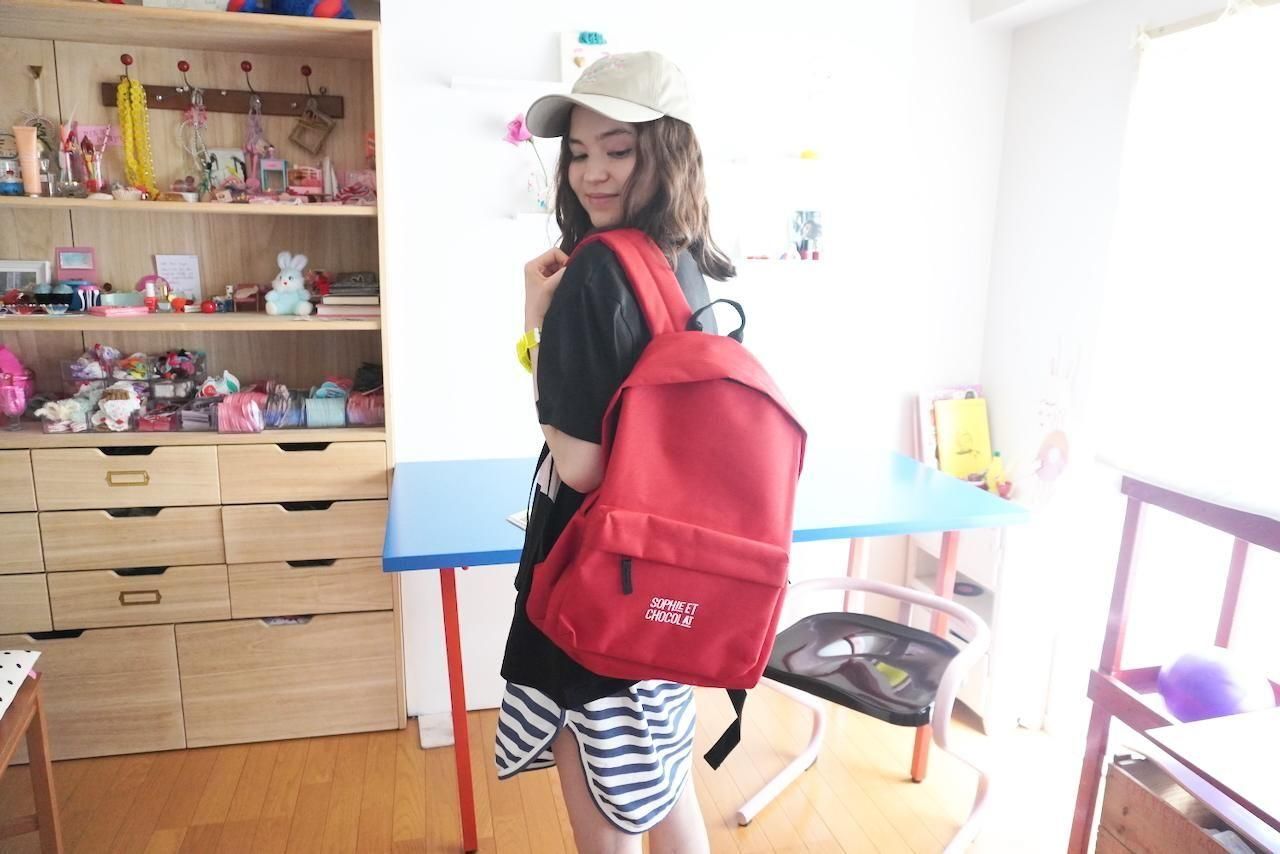 BACKPACK/RED - Shopping - Sophie et Chocolat ソフィー エ