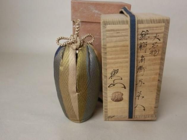 大名物槍鞘肩衝写茶入 松本鉄山 茶道具きよ川 茶器 茶道具 掛け軸 美術品の販売 大名物槍鞘肩衝写茶入 松本鉄山 茶道具きよ川 茶器 茶道具 掛け軸 美術品の販売