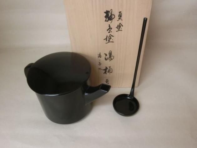 輪島塗湯桶・湯ノ子セット 生地要介 - 茶道具きよ川[茶器 輪島塗湯桶・湯ノ子セット 生地要介 - 茶道具きよ川[茶器