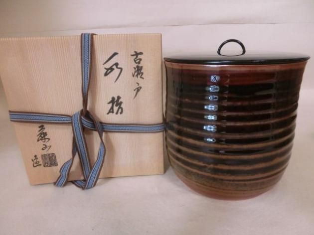 瀬戸一重口水指 加藤藤山 - 茶道具きよ川[茶器・茶道具・掛け軸 瀬戸一重口水指 加藤藤山 - 茶道具きよ川[茶器・茶道具・掛け軸