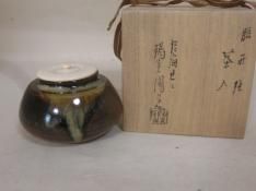 茶道具 時代 漆 阿古駄 茶器 φ7cm(K-YC385) 茶道具 時代 漆 阿古駄 茶器 φ7cm(K-YC385)