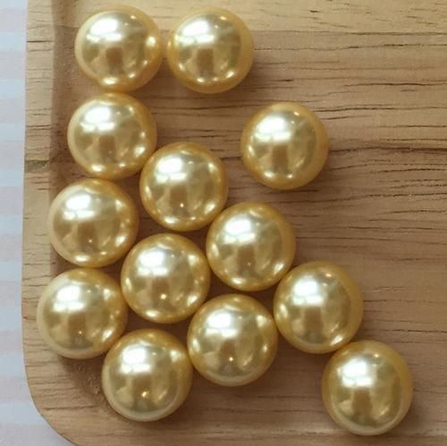 穴無し/ノンホールパール ゴールド 14mm 2個・20個セット