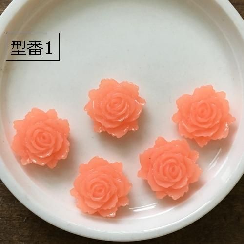 100個セット/カラフル薔薇のカボション・バラのデコパーツ